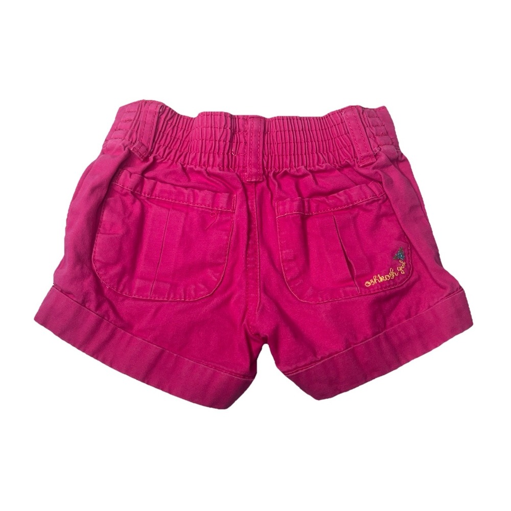 Vtg Oshkosh B'Gosh Toddler Shorts Pink Denim Y2K Size 2T Rare - Picture 4 of 5